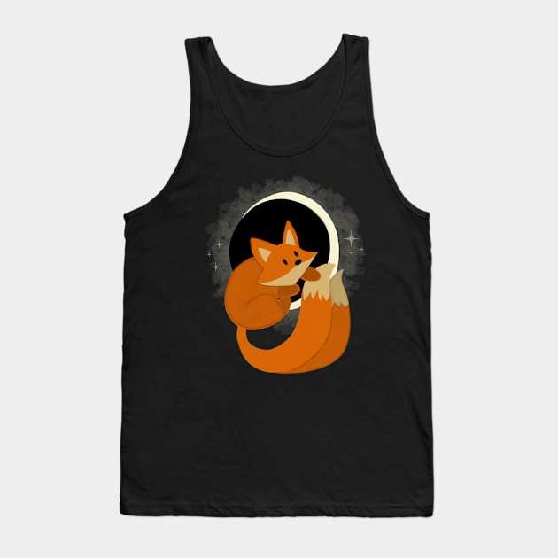 Fox Solar Eclipse Tank Top by pako-valor